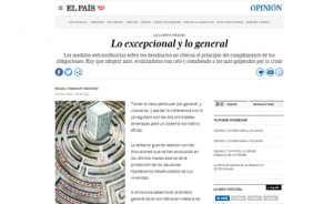Lo excepcional y lo general - Miguel Temboury